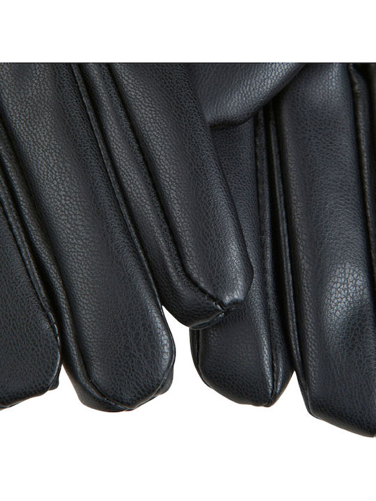 Women's Fleece Gloves with Fur Black