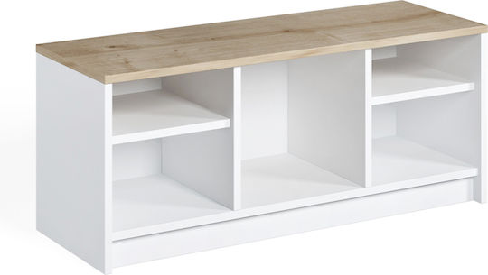London Wooden Shoe Organizer White 100x35x40cm