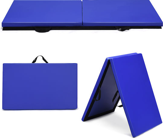 Costway Saltea Pliabilă Pentru Gimnastică Artistică Albastră (180x60x4cm)