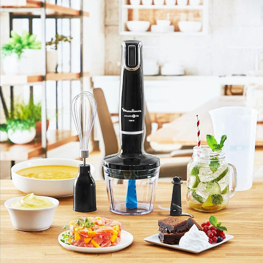 Moulinex Handmixer mit Inox-Stab 1000W Schwarzes