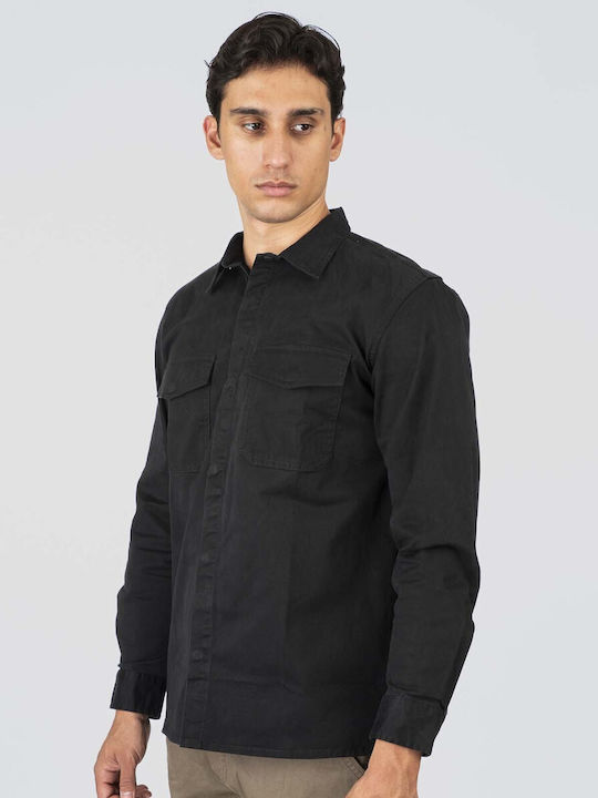 Μακρυμάνικo Overshirt Black