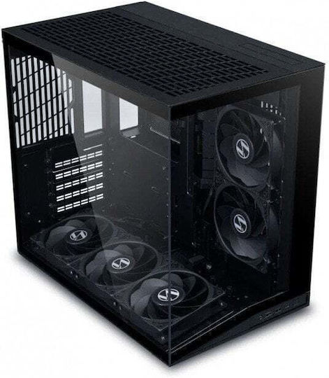 Lian Li O11 Dynamic Mini V2 Flow Gaming Midi Tower Κουτί Υπολογιστή με Πλαϊνό Παράθυρο Μαύρο