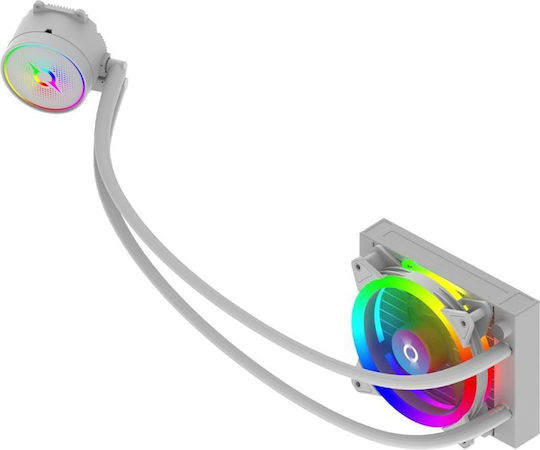 Aqirys Aqirys 120 Wasserkühlsysteme AIO CPU mit 1 Lüfter 120mm und ARGB Beleuchtung Weiß