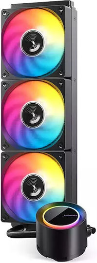 Jonsbo TG-360 Water Cooling System AIO CPU With 3 Fans 120mm And ARGB Lighting