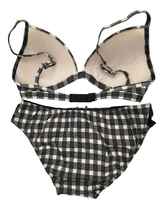Jadea Dantelat Set de Lenjerie Sutien cu Slip Black.