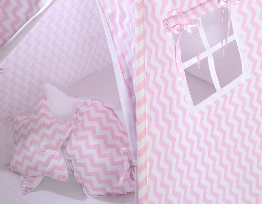 Bobono Kids Indian Teepee Play Tent Pink