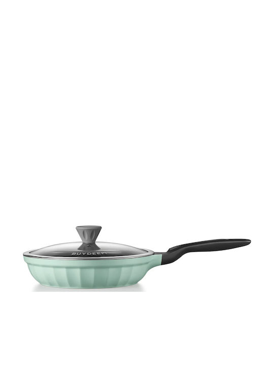Buydeem Pan With Lid made of Cast Aluminum with Non-Stick Coating 25cm