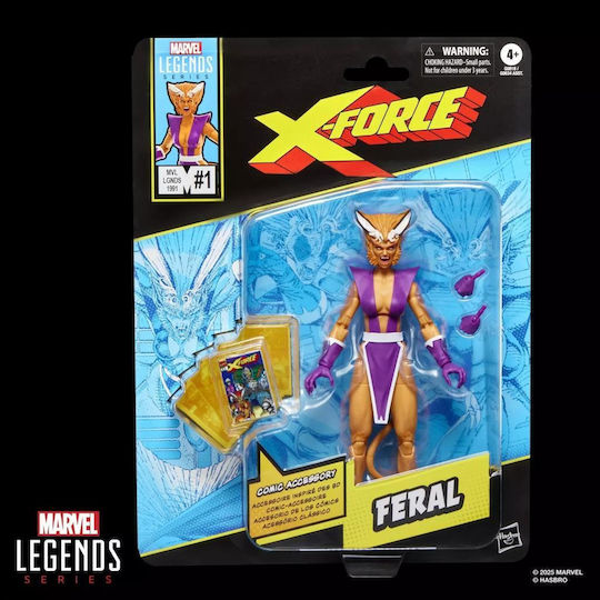 Hasbro Marvel Feral Action Figure Legends Series 15cm Height in Scale 1:11
