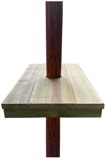 Rectangular Pole Table 70x35x6cm