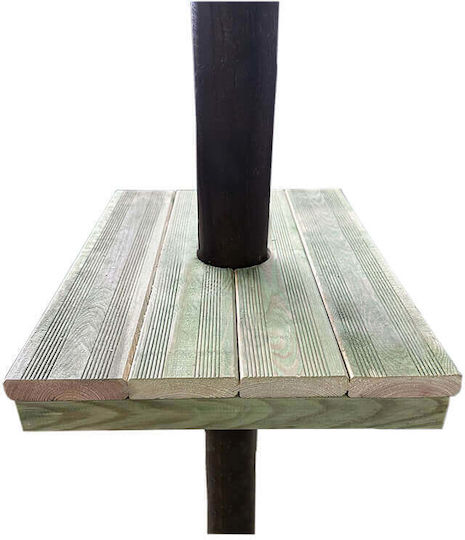 Rectangular Pole Table 48x35x6cm