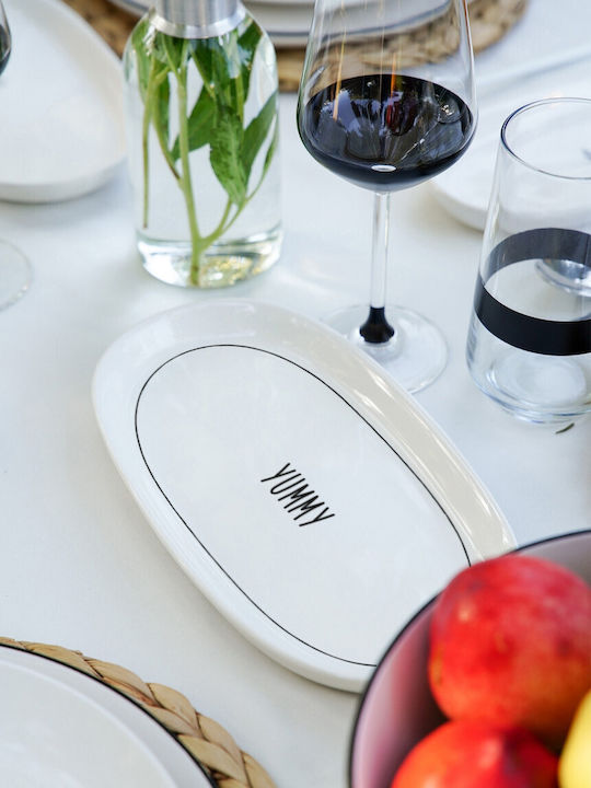 Hermia Serving Platter Oval White 26x15cm