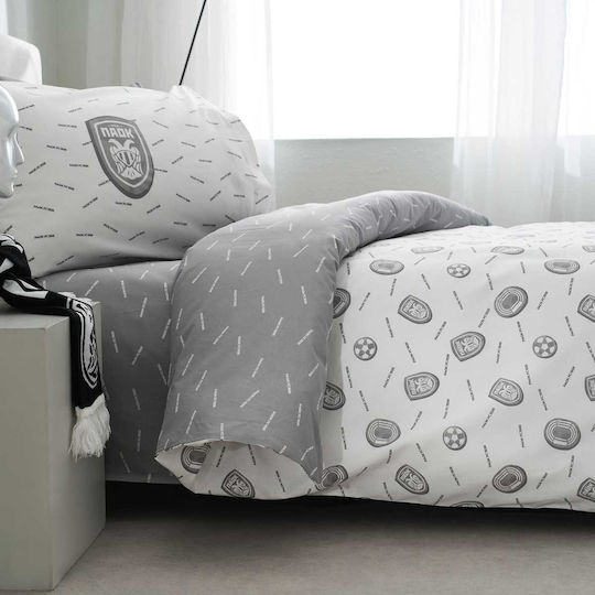 Vesta Home Сет Детски Спални Комплекти Единични Памучни Kids Paok02 Сив 170x260см 3 Бройки