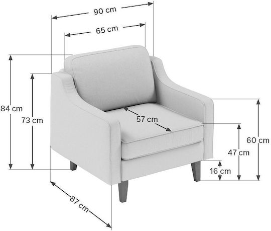 Robin Oil Green 90x84x87cm