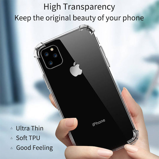 Silicone Case Sonique Armor Clear Anti Shock Motorola Edge 60 Fusion 5G Transparent