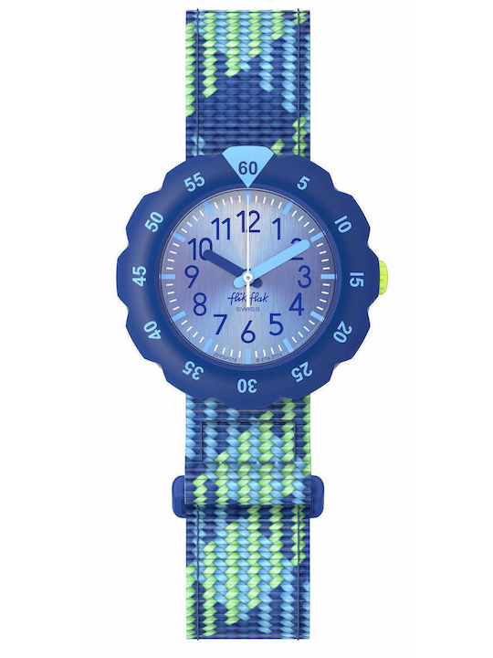 FlikFlak Kids Analog Watch with Fabric Strap Blue