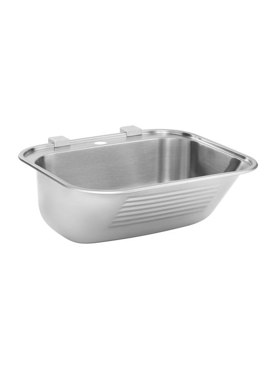 Deante Ένθετος Νεροχύτης Inox με Μπαταρία Μ55xΠ49.5cm Γκρι