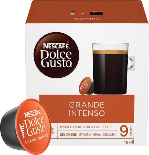 Nescafe Espresso Grande Capsules Compatible with Dolce Gusto Machine 16caps 16pcs