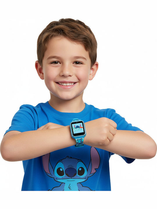 Kids Licensing Детски Часовник Stitch с Каучукова/Пластмасова Каишка Светлосин Kids Licensing Детски Часовник Stitch с Каучукова/Пластмасова Каишка Светлосин