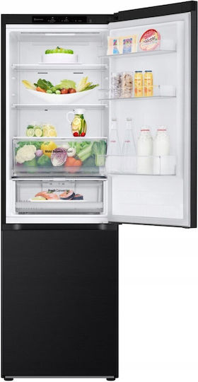 LG Kühl-Gefrierkombination 344Es Total NoFrost H186xB59.5xT68.2cm. Schwarz GBV3100EEP