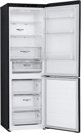 LG Kühl-Gefrierkombination 344Es Total NoFrost H186xB59.5xT68.2cm. Schwarz GBV3100EEP