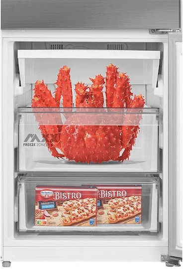 Midea Fridge-Freezer 443lt Total NoFrost H201xW59.5xD67cm Inox MDRB600MME46