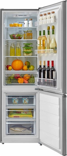 Midea Combină frigorifică 270lt NoFrost Î180xL54.5xA62.5cm. Inox MDRB380FGE02A