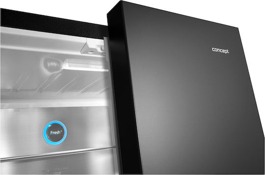 Concept Eingebauter Side-by-Side Kühlschrank 506Es NoFrost H183xB83.6xT70.6cm. Schwarz LA6683DS