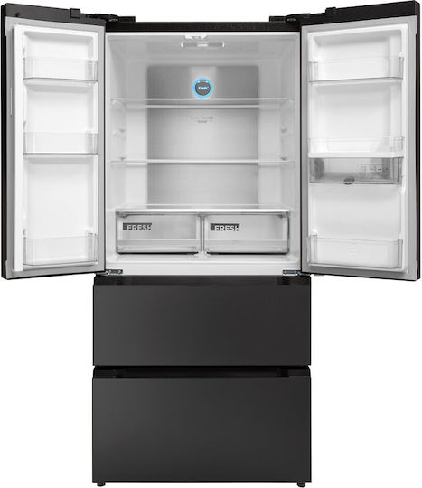 Concept Eingebauter Side-by-Side Kühlschrank 506Es NoFrost H183xB83.6xT70.6cm. Schwarz LA6683DS