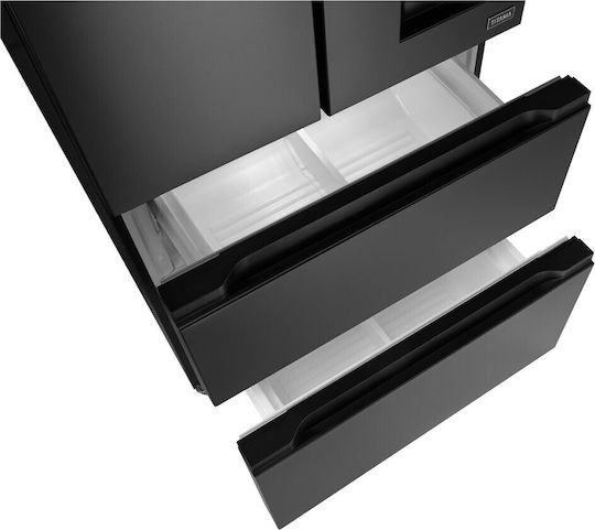 Concept Eingebauter Side-by-Side Kühlschrank 506Es NoFrost H183xB83.6xT70.6cm. Schwarz LA6683DS