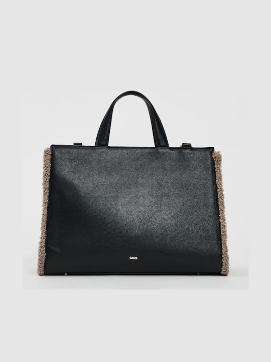 Geantă de damă Shopper De umăr Neagră