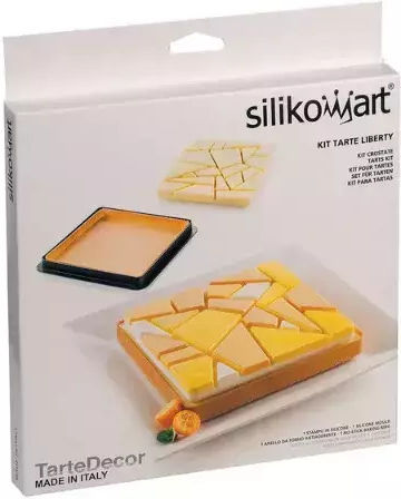 Silikomart Liberty Φόρμα Ζαχαροπλαστικής για Τάρτα από Σιλικόνη 20x20x2εκ.