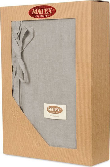 Matex Matex Bettbezug Set 160x200cm Einzel mit Kissenbezug Grau