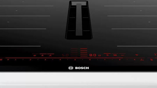 Bosch Serie 8 Smart Επαγωγική Εστία Αυτόνομη με Απορροφητήρα & Λειτουργία Κλειδώματος 81.6x52.7εκ.