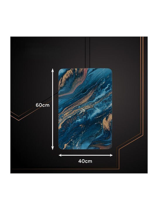 Antiderapant Covoraș de Baie ZY12593QWS59 Turquoise/gold 60x40buc
