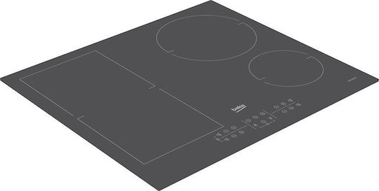 Beko Plită cu Inducție Autonom cu Funcție de Blocare 60x51εκ.