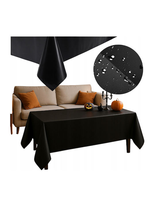 Față de masă Rezistent la pete Negru 137x274cm