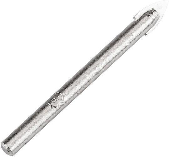 Graphite Drill with Cylindrical Drill Top for Glass and Tiles 8mm