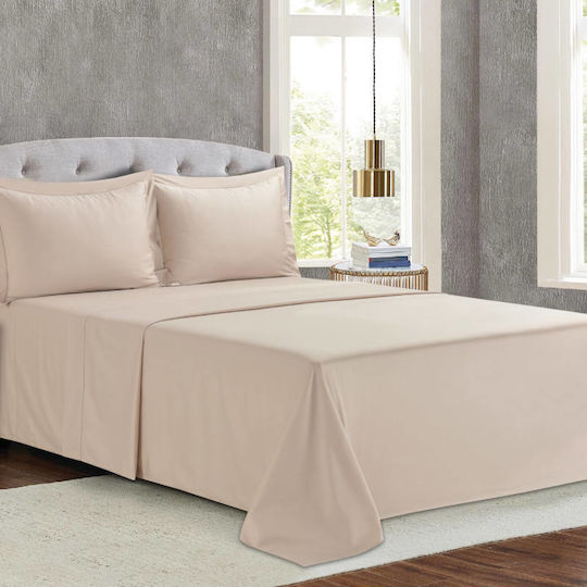 Liolios Home Sheet Sets Queen 245x270cm. Monaco Lt Pudra 4pcs
