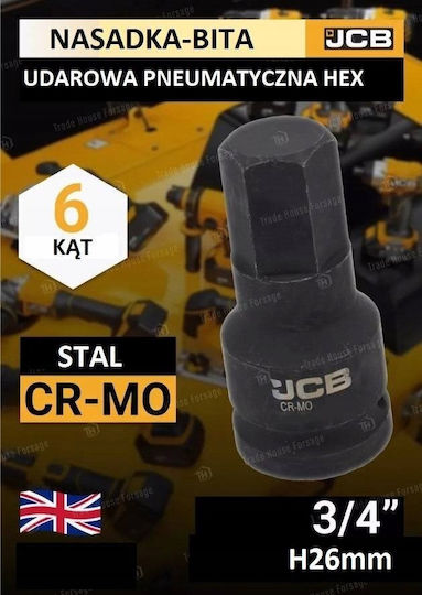 JCB Καρυδάκι με Καρέ Υποδοχής 3/4" Διάμετρος 3/4" / 26