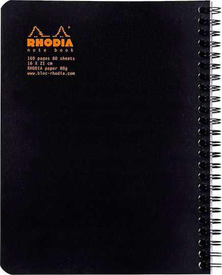 Clairefontaine Notebook Spiral A5 Black