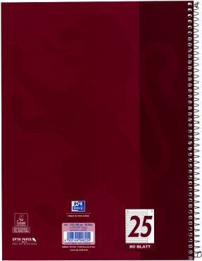 Oxford Carnet 80 Foi Cu dungi Alb