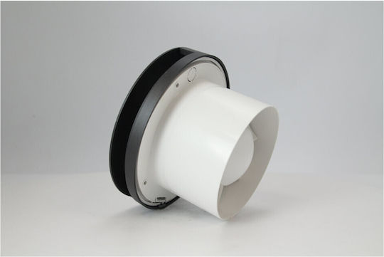 Europlast Επιτοίχιος Εξαεριστήρας Μπάνιου 125mm Μαύρος