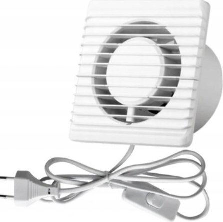 AirRoxy PS Επιτοίχιος Εξαεριστήρας Μπάνιου 100mm Λευκός