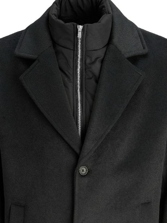 Herren Mantel Schwarz