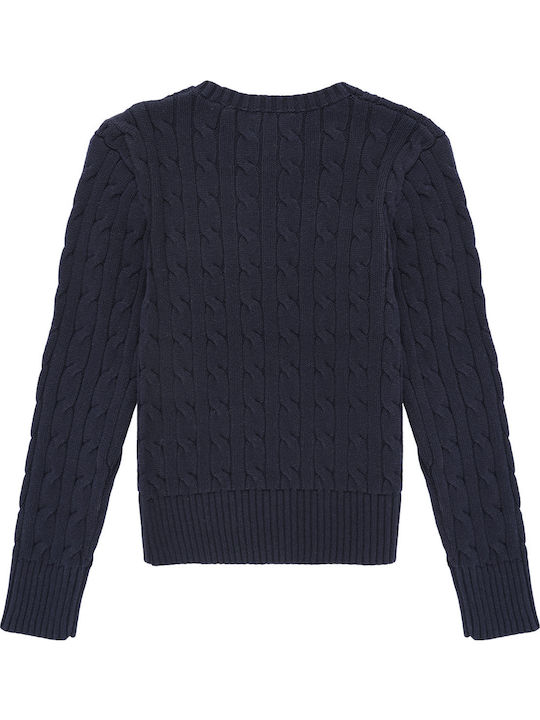 Kinderpullover Langarm Marineblau