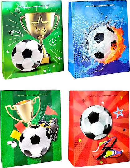 Wktorebki Paper Gift Bag with Football Theme 2x30cm (Various Designs or Colors)