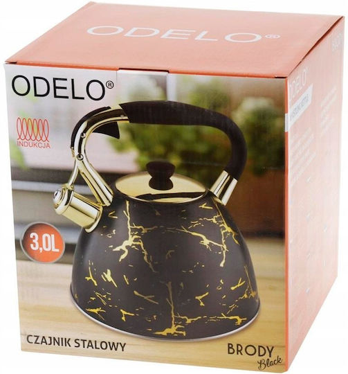 Cookini Τσαγιέρα Μαύρη 3000ml