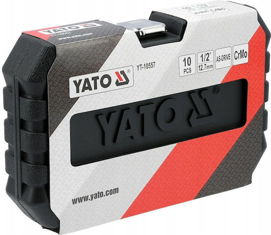 Yato Long Pneumatic Socket with 1/2" Frame Host Diameter 10mm