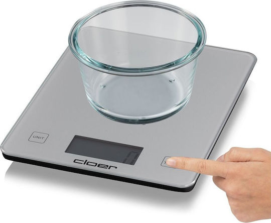 Cloer 6878 Digital Kitchen Scale Up To 10kg Silver