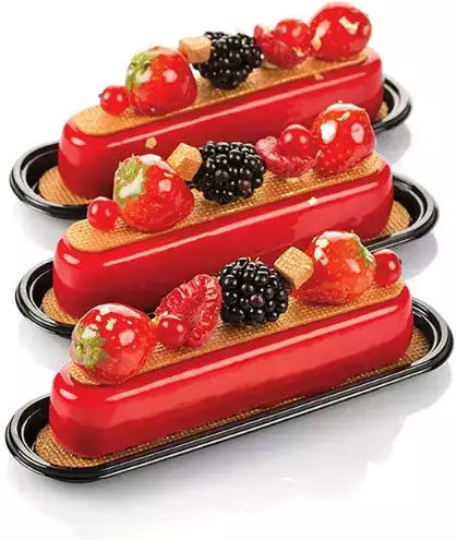 Silikomart Oblong Accesorii de Patiserie Plastic 10.2x4.2cm 100pcs